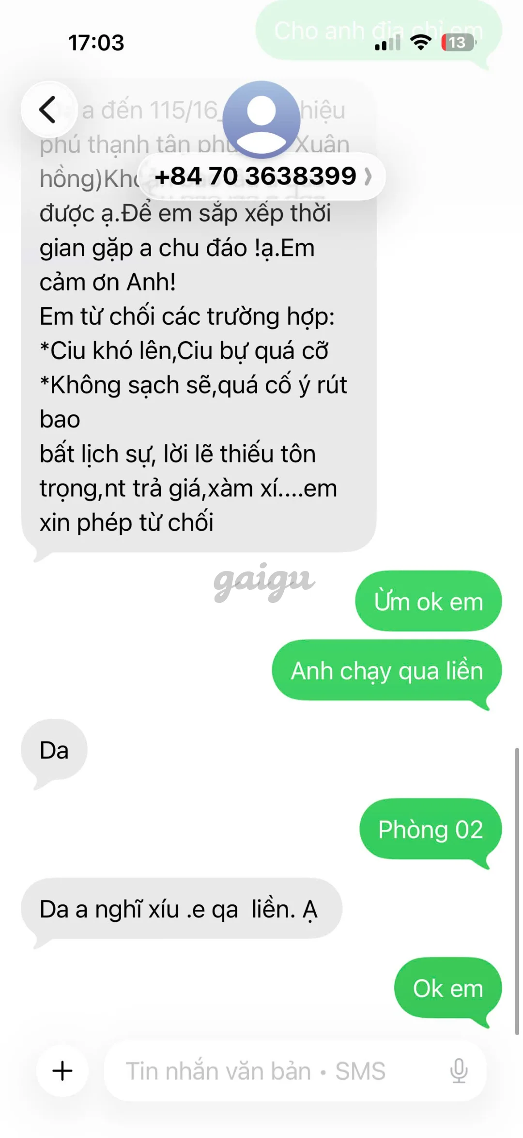 Ảnh đánh giá gái gọi