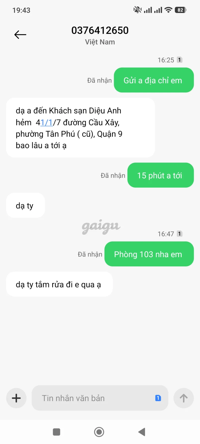 Ảnh đánh giá gái gọi
