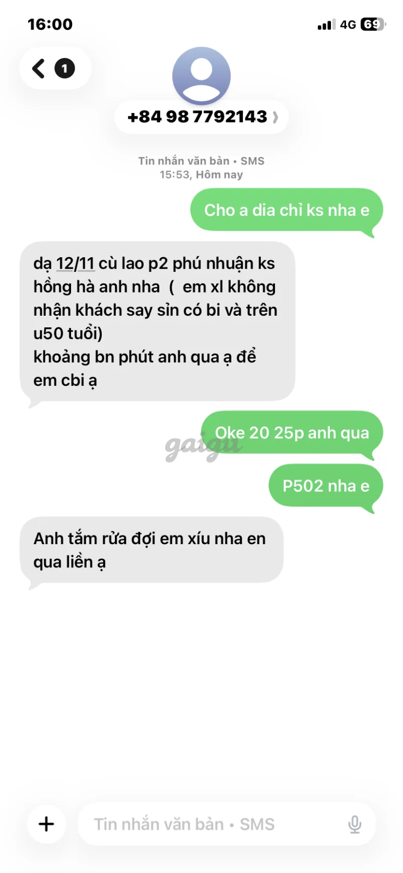 Ảnh đánh giá gái gọi