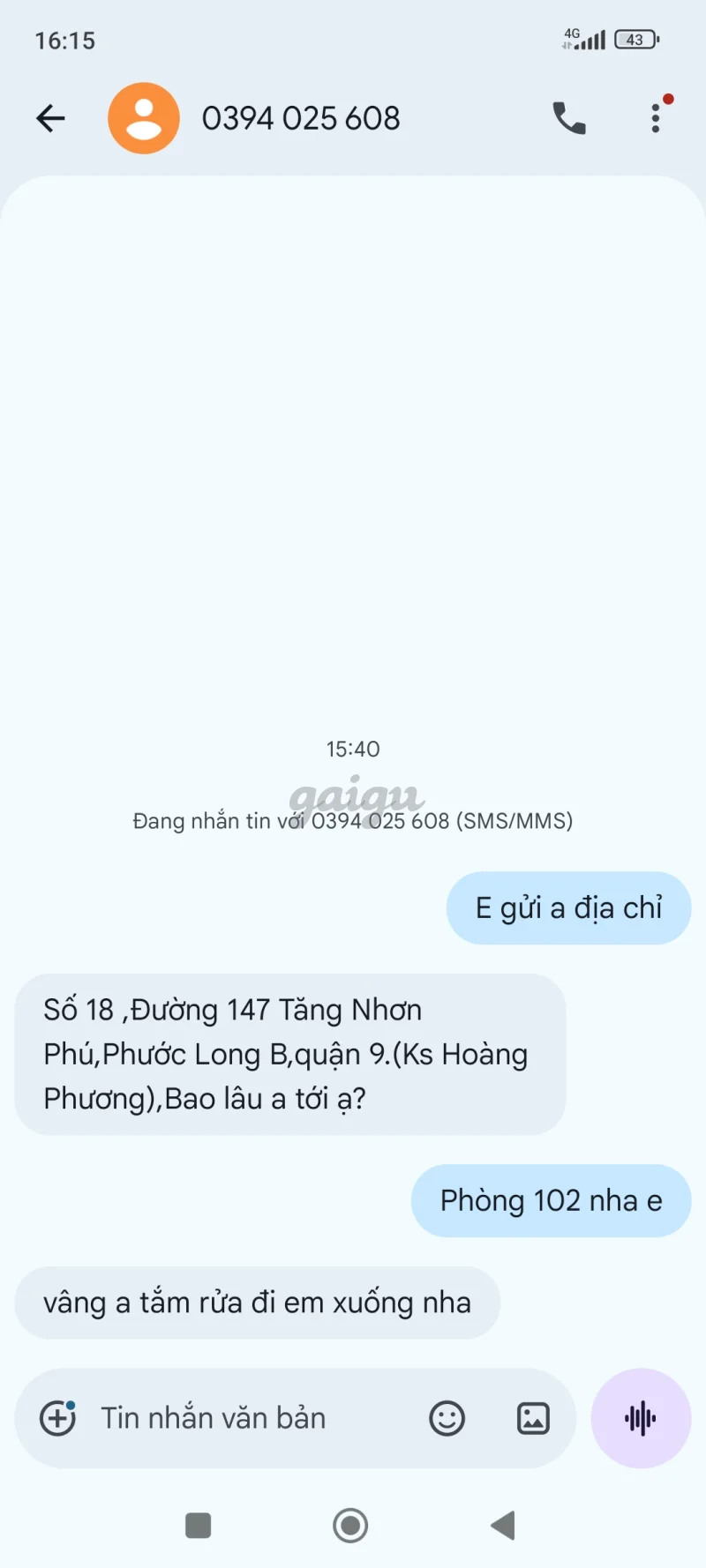 Ảnh đánh giá gái gọi