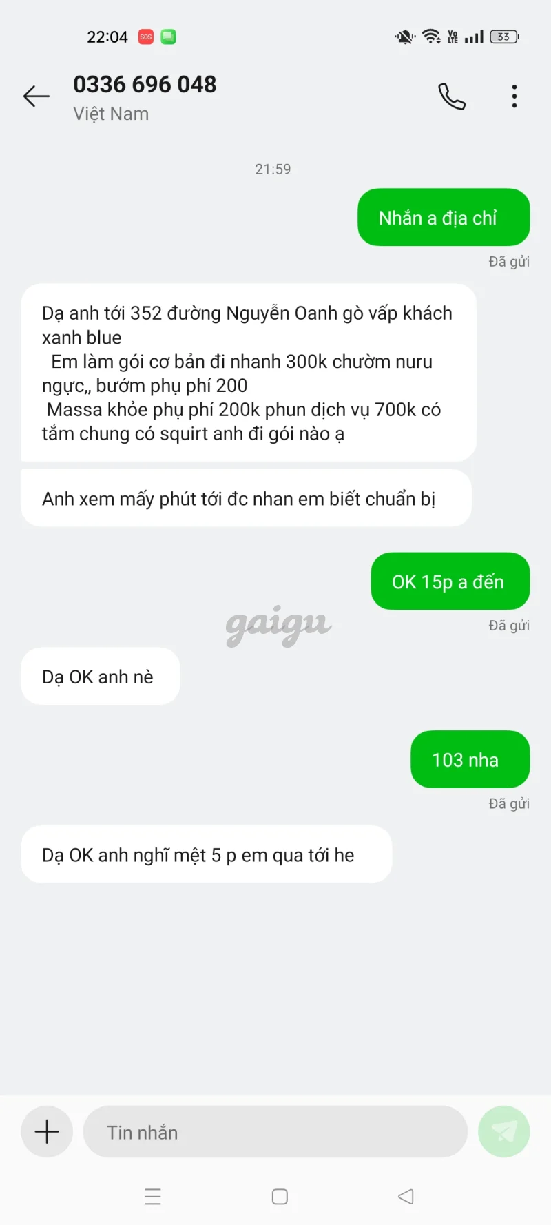 Ảnh đánh giá gái gọi