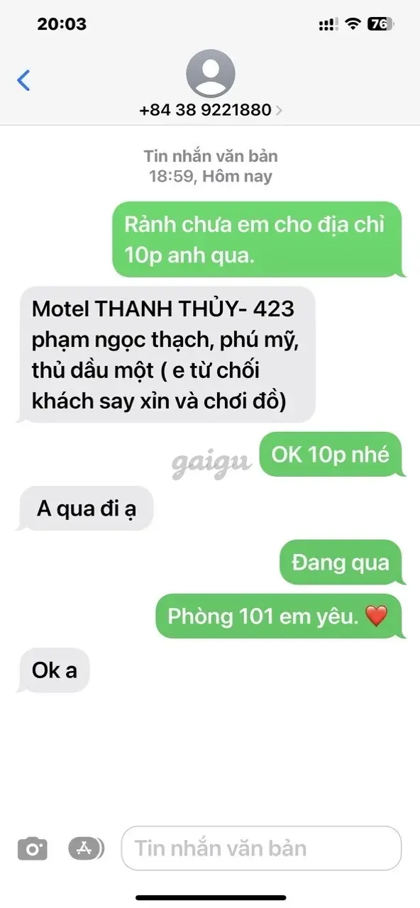 Ảnh đánh giá gái gọi