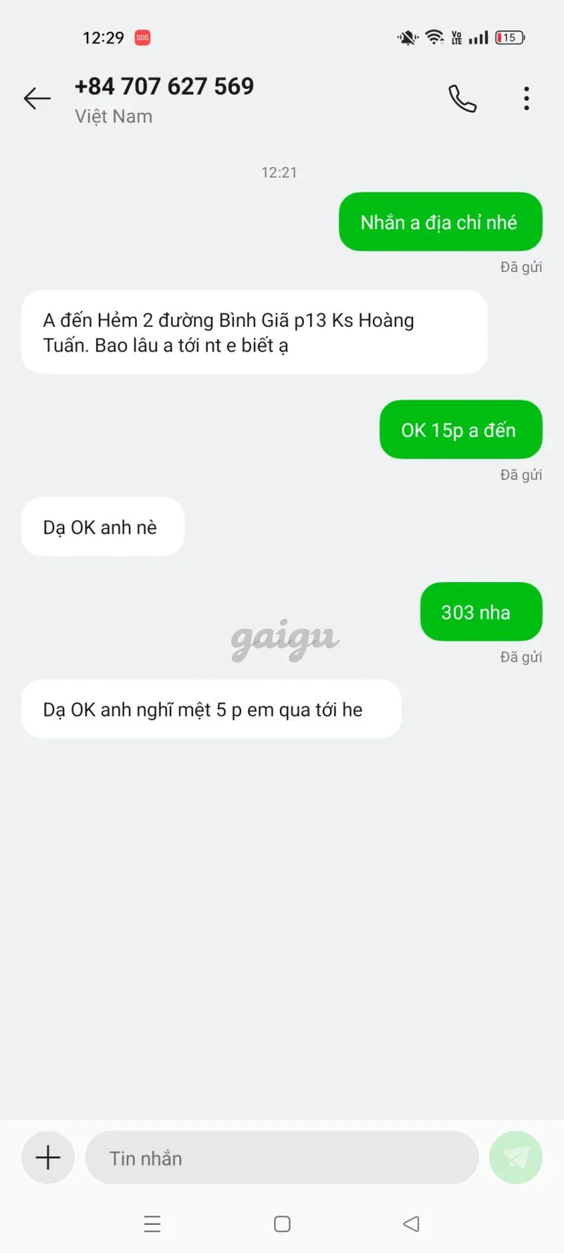 Ảnh đánh giá gái gọi