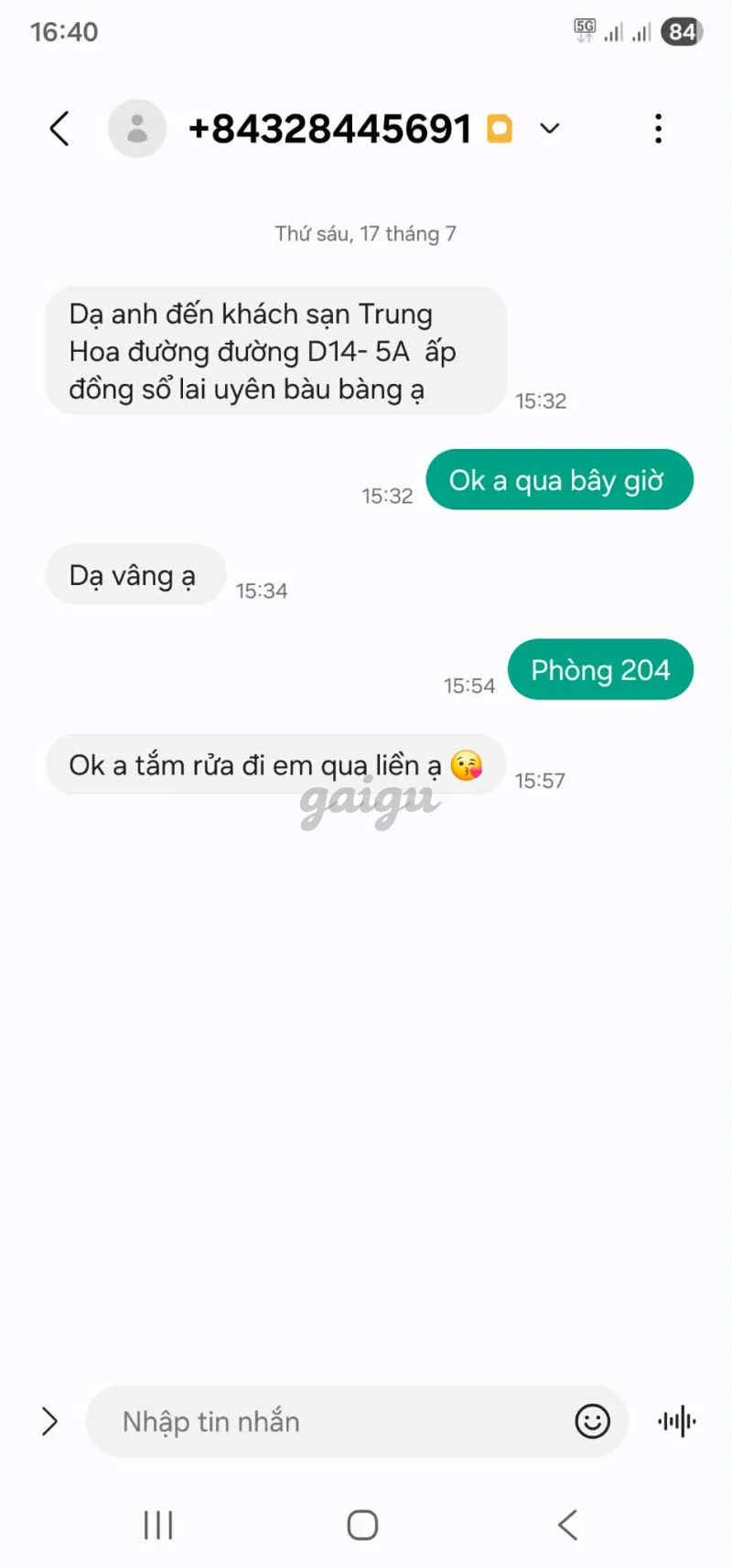 Ảnh đánh giá gái gọi