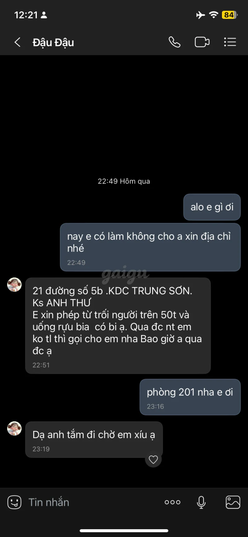 Ảnh đánh giá gái gọi