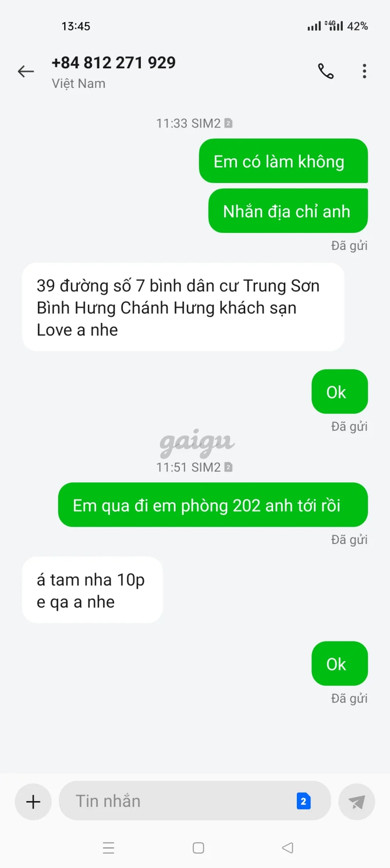 Ảnh đánh giá gái gọi