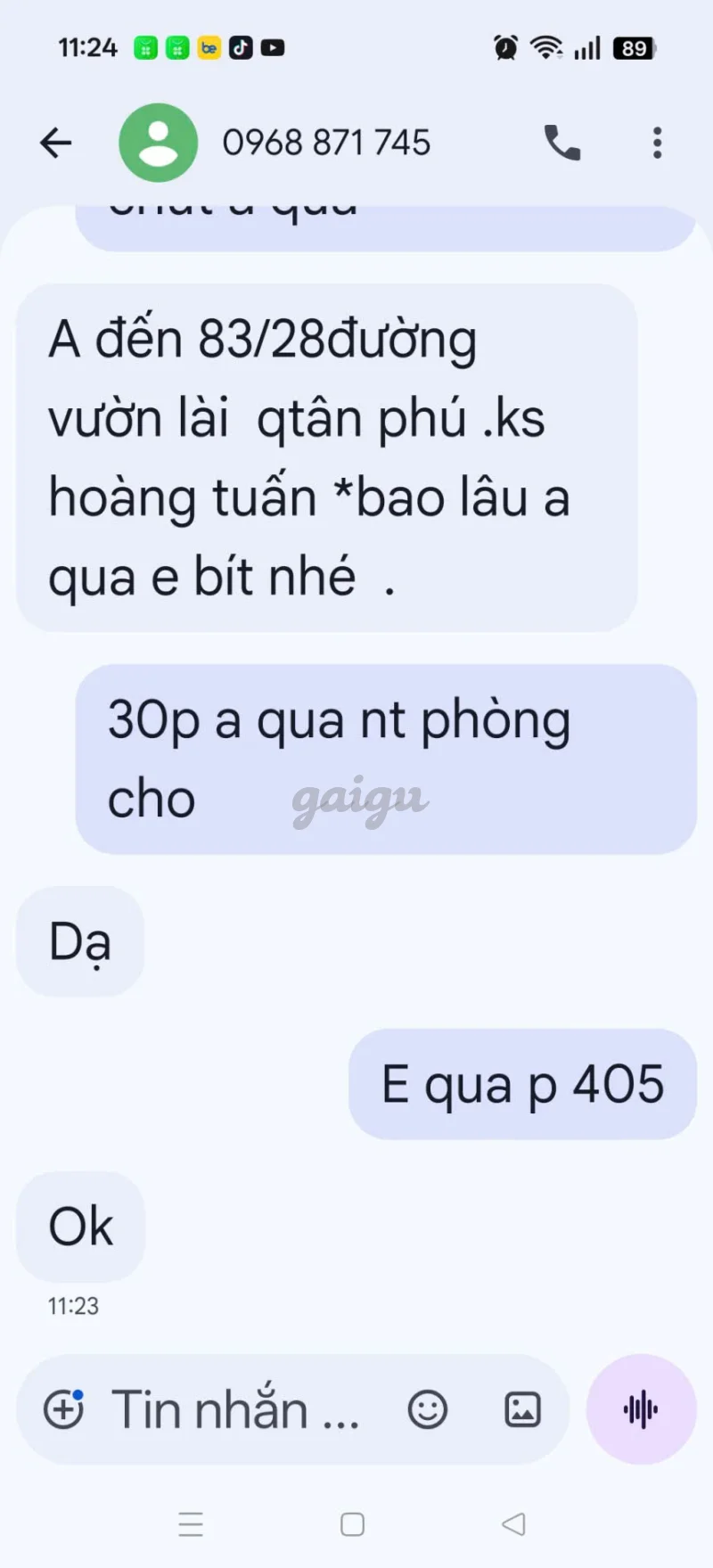 Ảnh đánh giá gái gọi