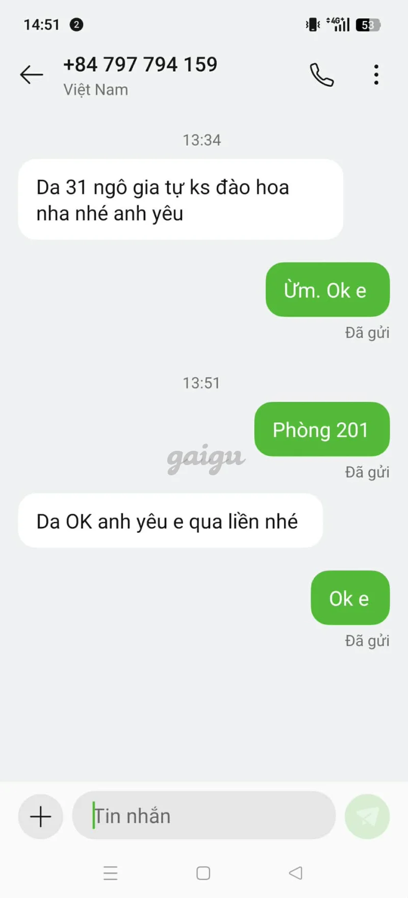 Ảnh đánh giá gái gọi