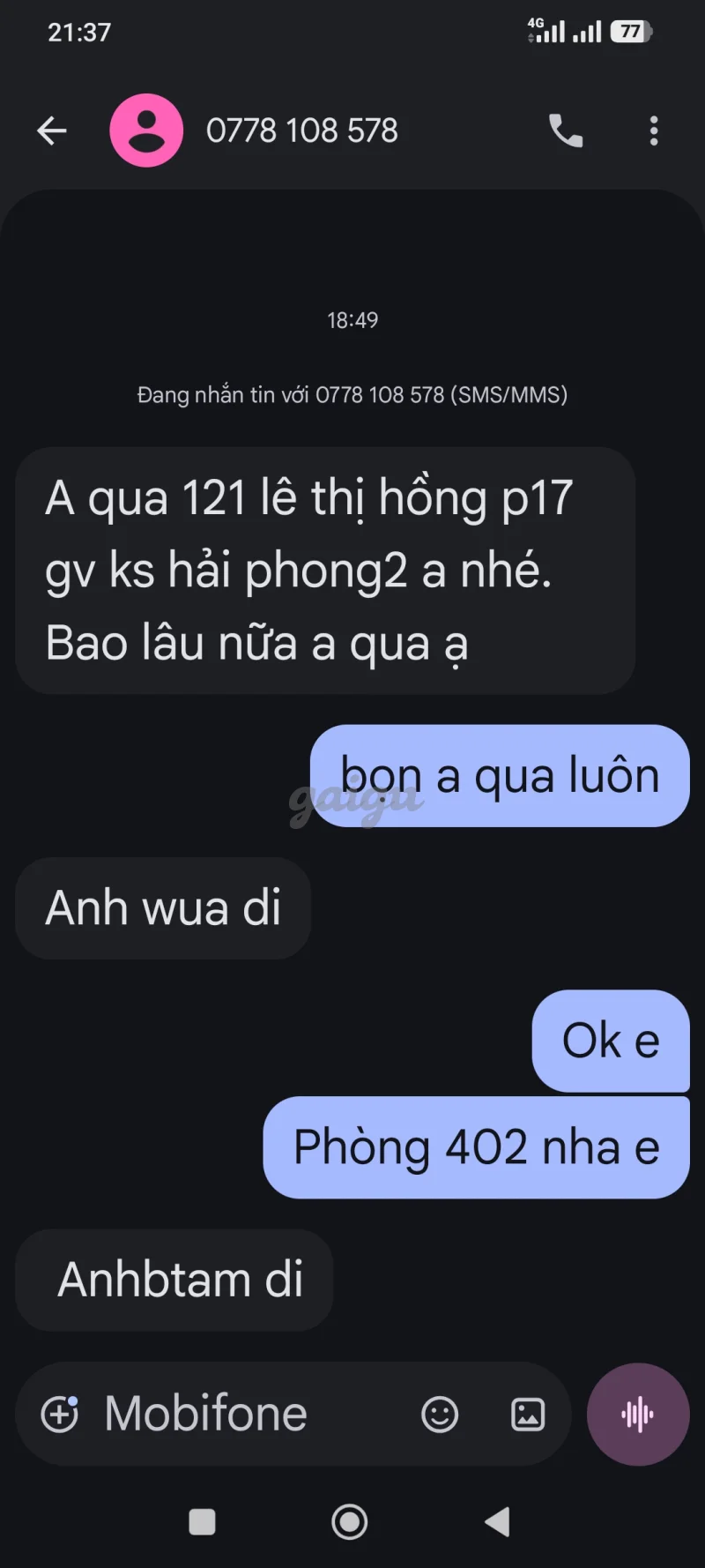 Ảnh đánh giá gái gọi