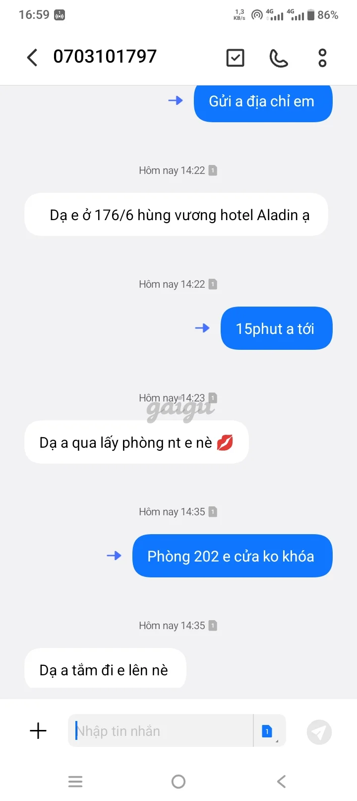 Ảnh đánh giá gái gọi