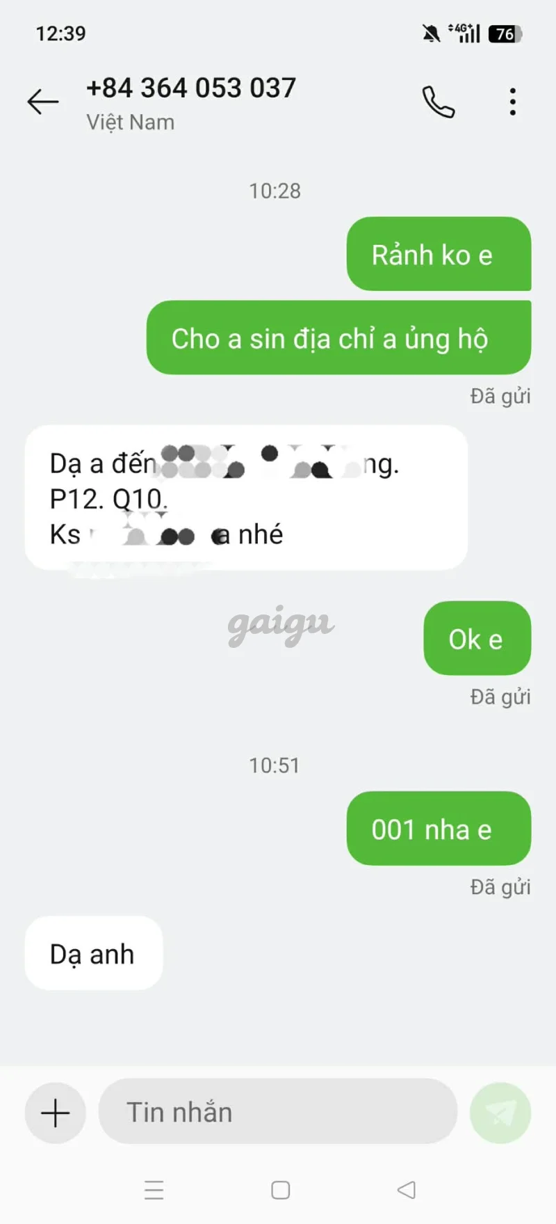 Ảnh đánh giá gái gọi