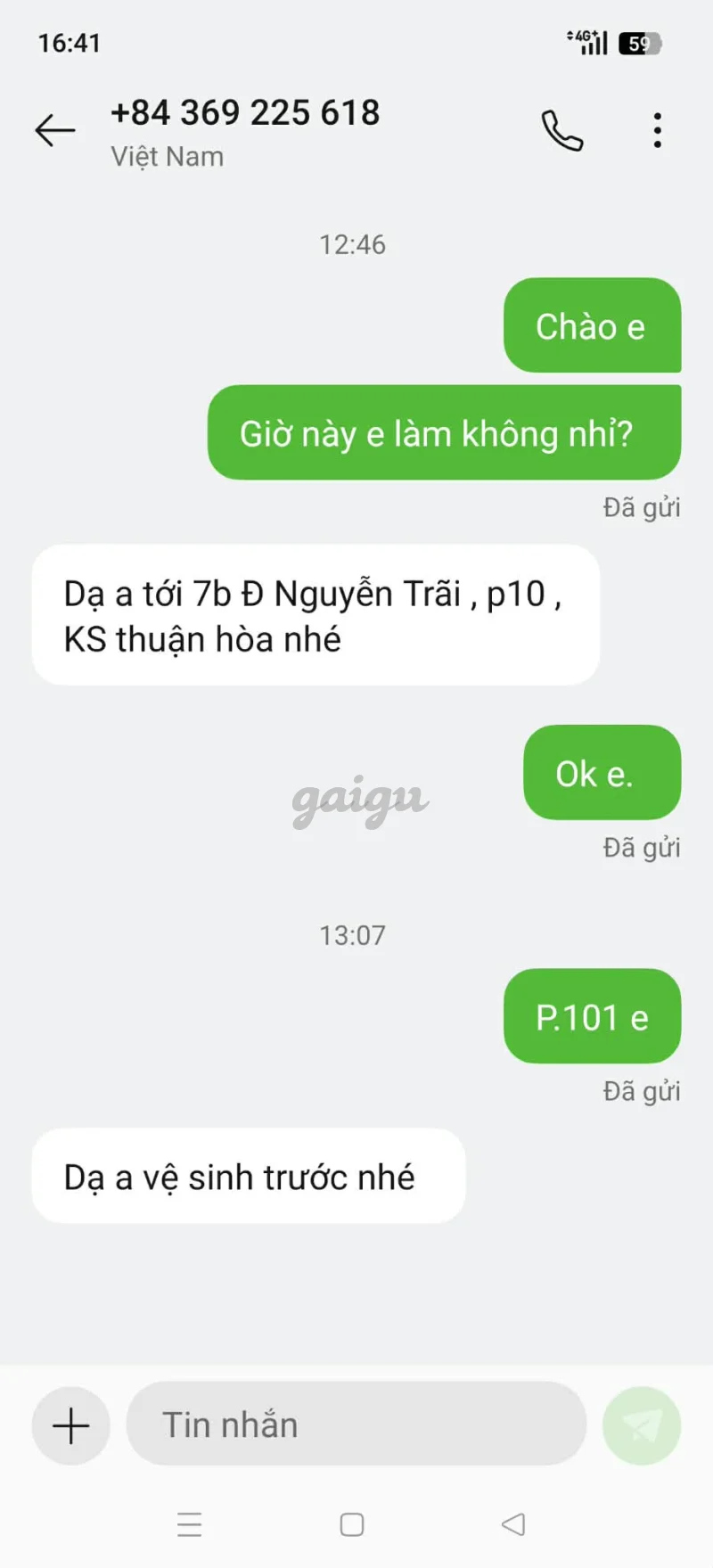 Ảnh đánh giá gái gọi