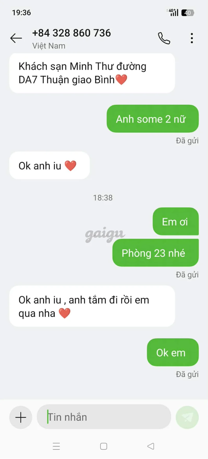 Ảnh đánh giá gái gọi