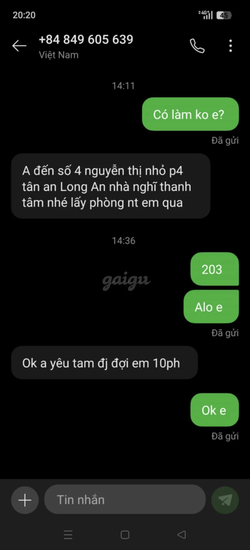 Ảnh đánh giá gái gọi