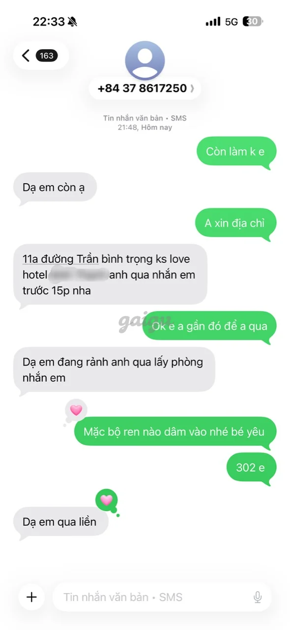 Ảnh đánh giá gái gọi
