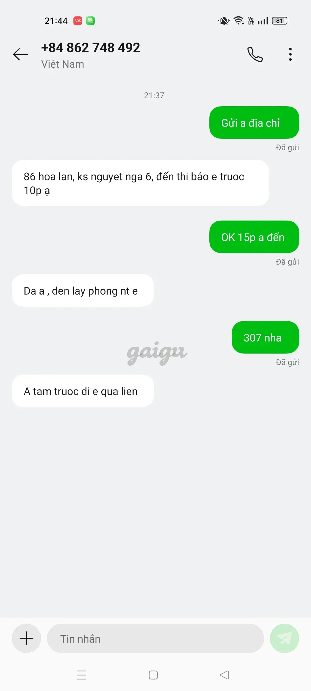 Ảnh đánh giá gái gọi
