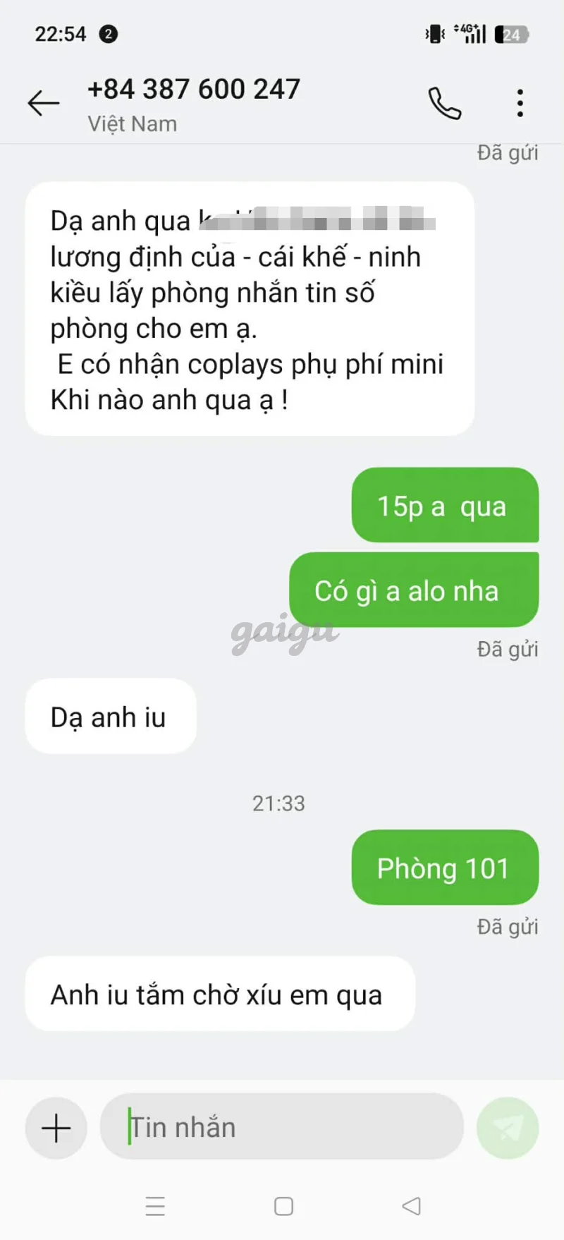 Ảnh đánh giá gái gọi