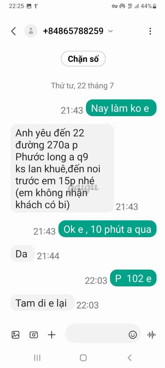 Ảnh đánh giá gái gọi