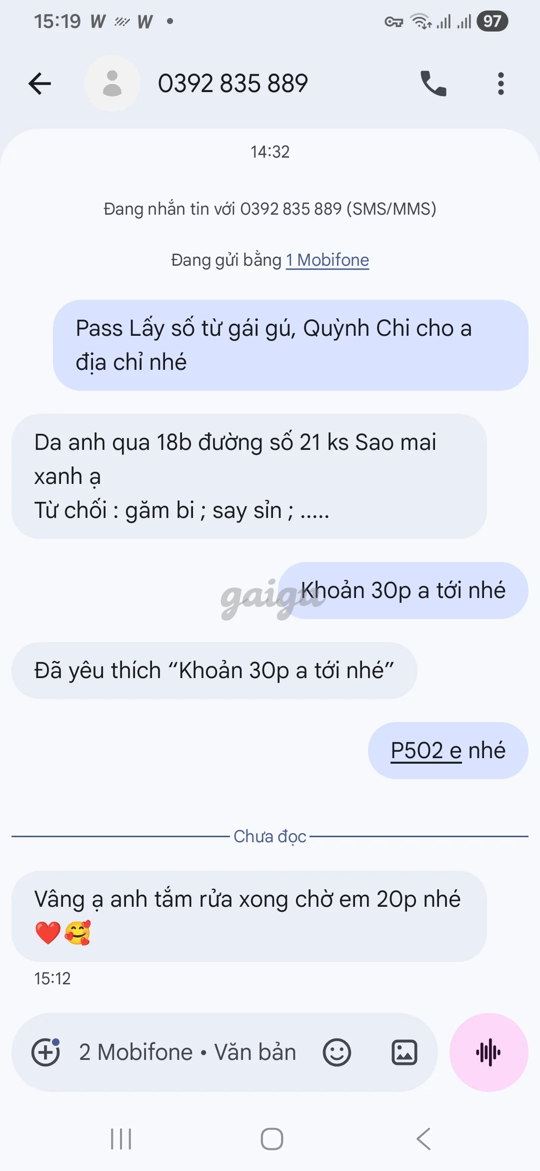 Ảnh đánh giá gái gọi