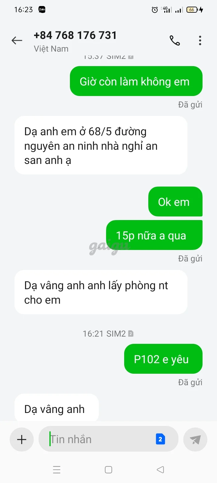 Ảnh đánh giá gái gọi