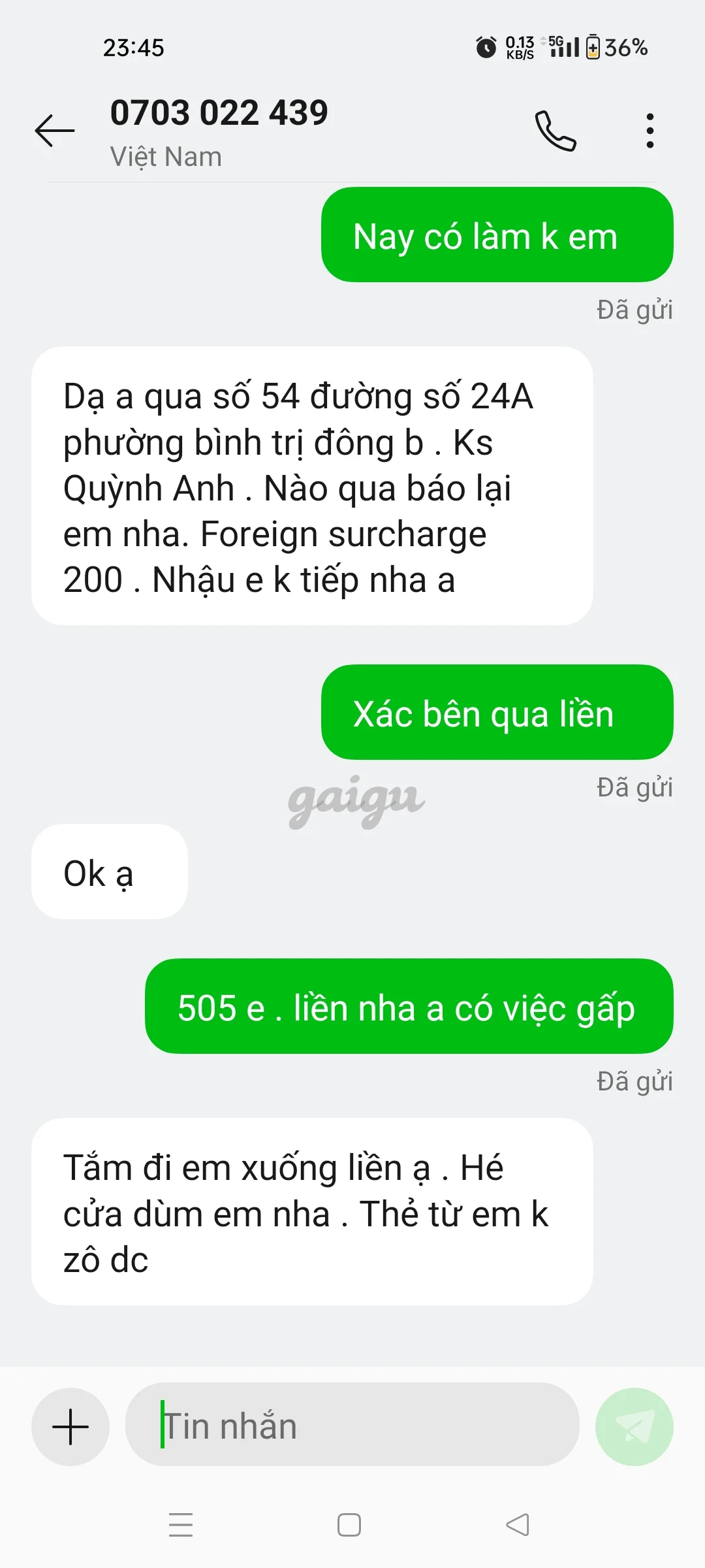 Ảnh đánh giá gái gọi