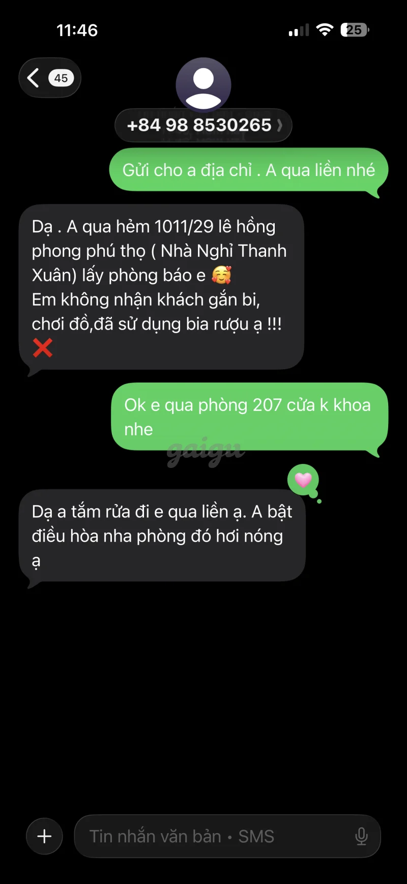Ảnh đánh giá gái gọi