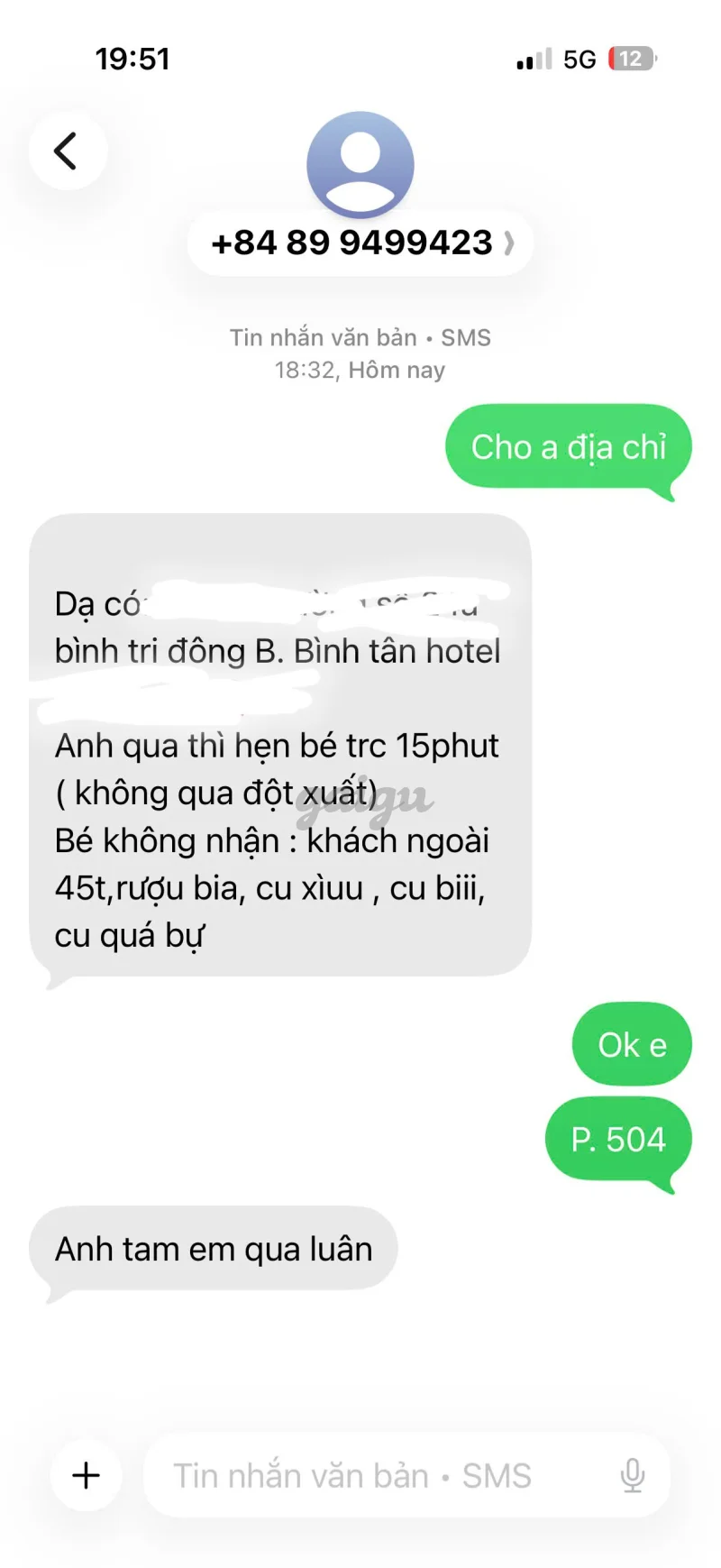 Ảnh đánh giá gái gọi