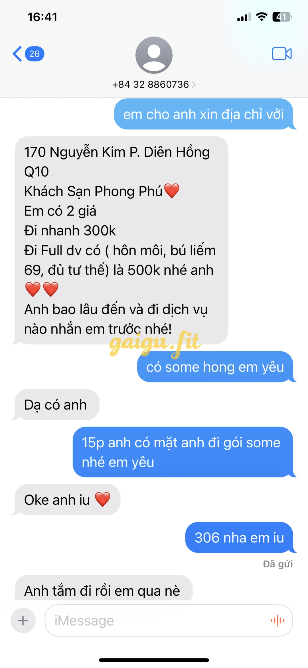 Ảnh đánh giá gái gọi