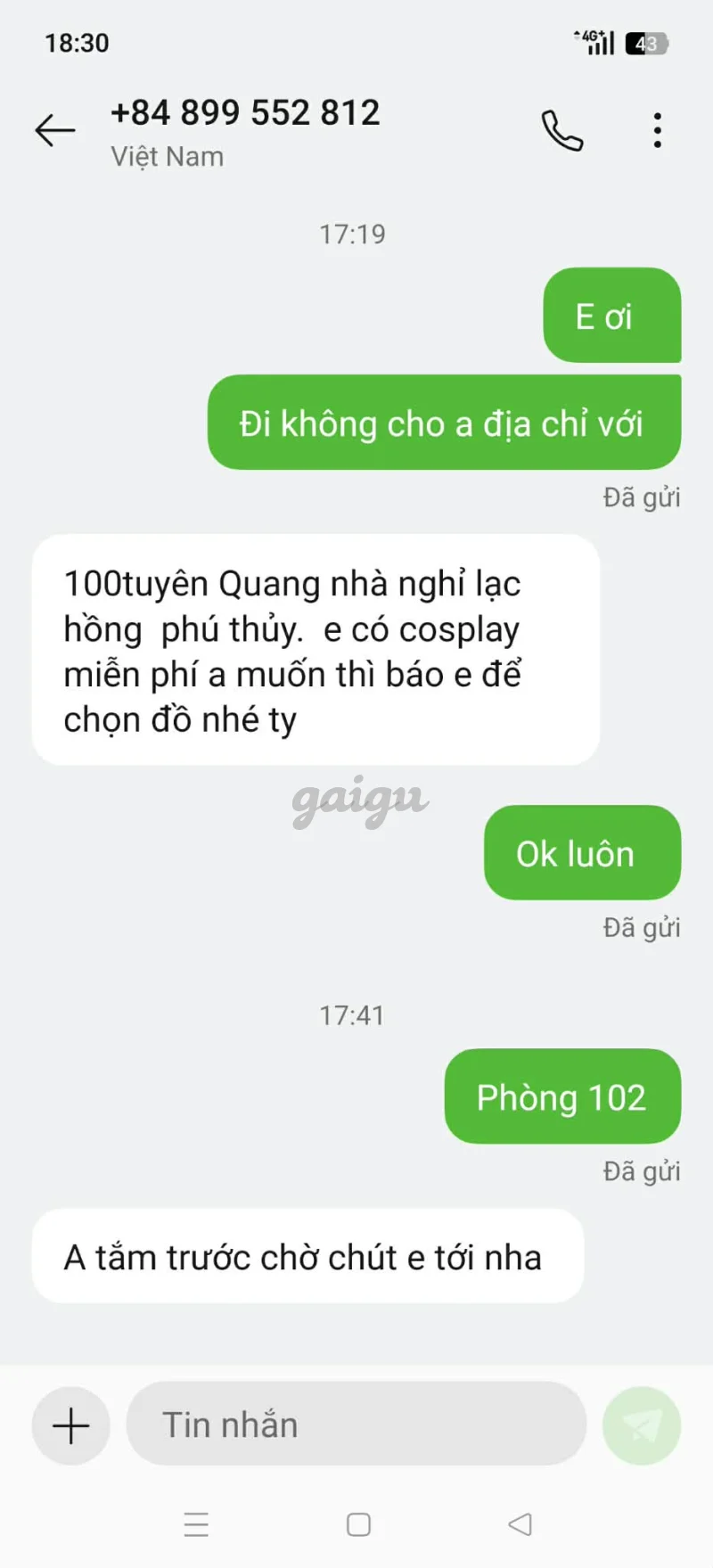 Ảnh đánh giá gái gọi