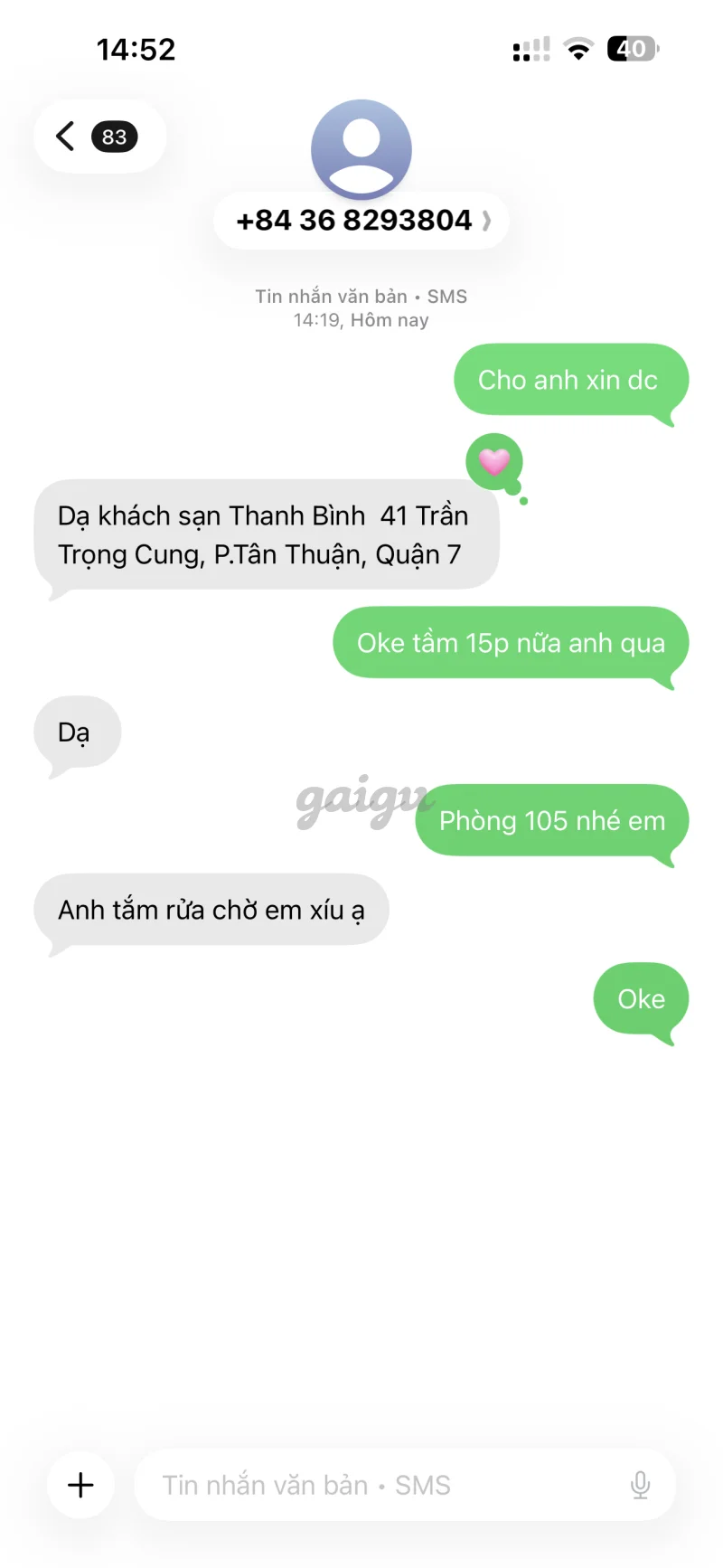Ảnh đánh giá gái gọi